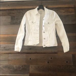 White J. Crew Jean Jacket